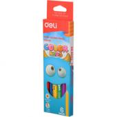 Олiвцi кол Deli EC00660 6кол Color Kids Jumbo трикутний, карт/кор