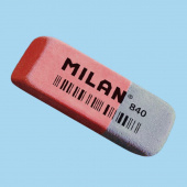 Ластик Milan 840RACCM червоно-синiй прямокутний 52х19х8мм каучук