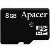 Карта пам'яти Apacer 8GB microSDHC Class 4