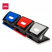 Дирокол Deli 0105 мiкс 15ар пласт+гум встав 2отв з лiн Soft