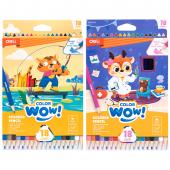 Олiвцi кол Deli EC138-18 18кол Color wow! трикутний дерев. корпус, карт/кор