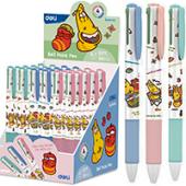 Ручка Deli EQ171 мiк 4в1 0,5 Larva кольоров корпус