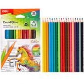 Олiвцi кол Deli EC113-18 18кол Enovation трикутний пластик корпус, карт/кор