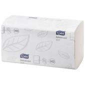Рушник папер Tork 33870410 бiл Z-скл.250шт 230х226 2-шар целюлозний Advanced