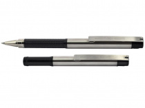 Ручка подарункова Zebra F301 Compact синiй РШ металична атомат  складна