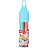 Фломастери Deli EC10506 12кол 1мм кругл Color Run туба