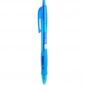 Ручка кульк Deli EQ17-BL син Arris 0,7 автом, гумов грип, тонований корпус