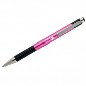 Ручка подарункова Zebra 301А синiй РШ  автомат металличний рожевий корпус