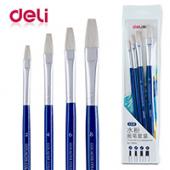 Набiр пензлiв Deli 73866 4шт для гуашi плоскi 2,4,6,8