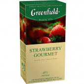 Чай пакетований Greenfield чорний 25шт/1,5гр "Strawberry Gourmet" з полуницею i шоколадом