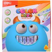 Фломастери Deli EC10420 24кол Color Kids Jumbo вiдмиваємi, карт/кор