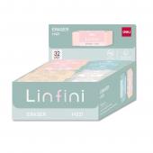 Ластик Deli EH321 мiкс прямокут Linfini 54х20х10,5мм