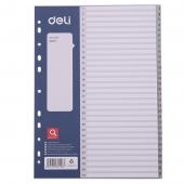 Роздiльник Deli E38158 мiкс 31 цифра сiрi пласт