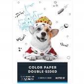 Папiр кольоровий Kite K22-250-1 А4 15ар/кол 2стор Dogs