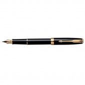 Ручка подарункова Parker F30-85812 РП Sonnet Lague Black чорний лак, позолота