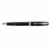 Ручка подарункова Parker F27C-84412C синiй РП Sonnet 08 матово-чорний хром перо