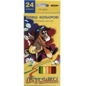 Олiвцi кол Marco 1011-12CB 24кол 12шт 2стор шестигр "Пегашка" D2,9мм карт/кор з пiдвiс