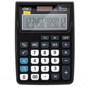 Калькулятор Deli 1122Е чорн 12 разряд, 120х86х30 Vivid