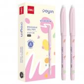 Ручка Deli EG161P-BK чорн пиши-стирай гелева 0,5