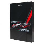 Папка д/зош Kite K23-210-2 чорн B5 на гумцi Racing